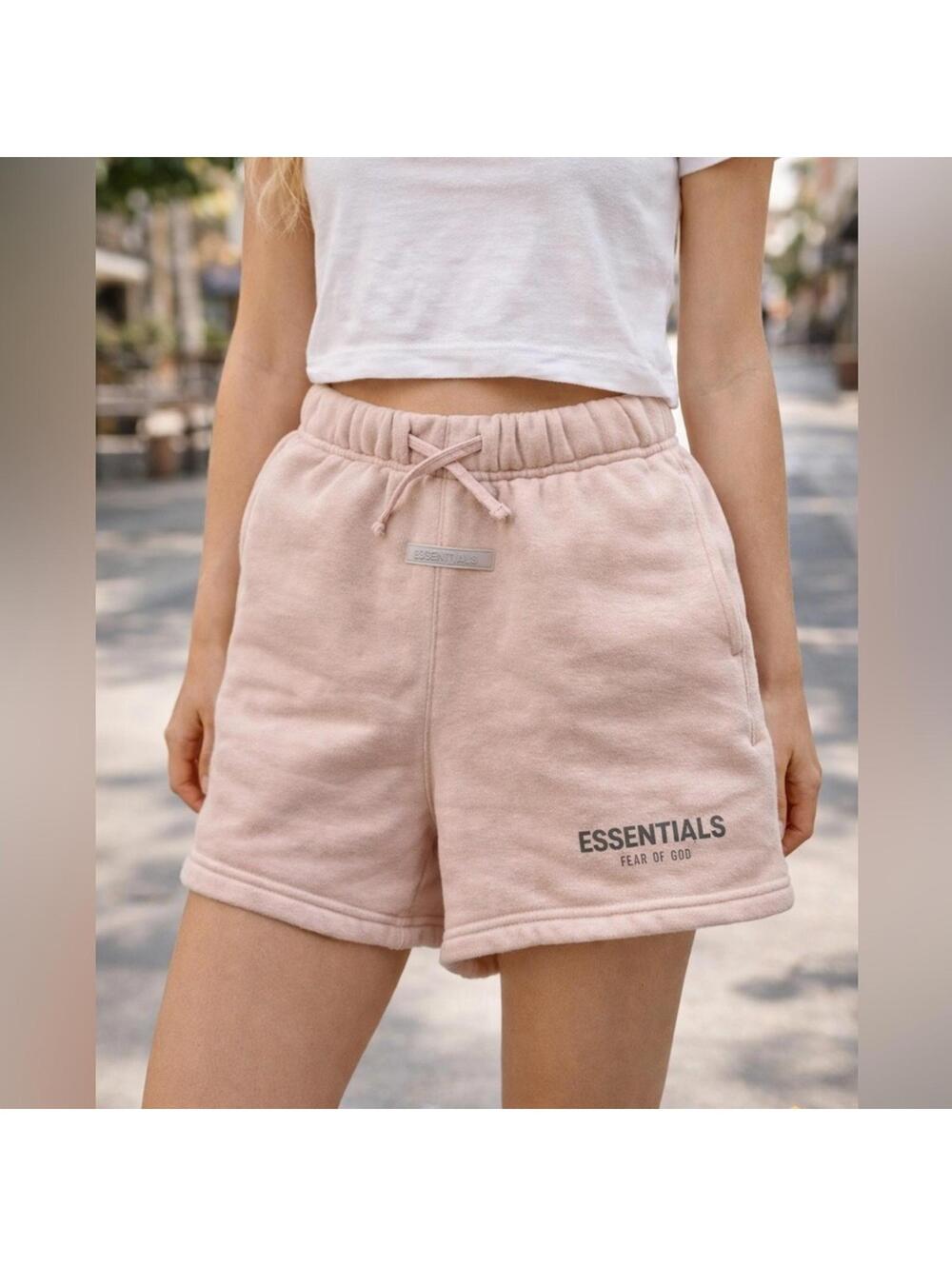 Essentials Soft Pink Casual Shorts